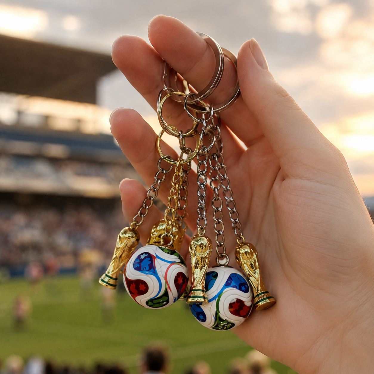🔥 2026 World Cup Keychain Set 🇺🇸 🇲🇽 🇨🇦